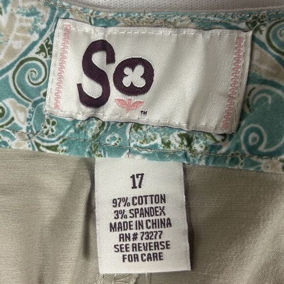 Kohls SO NEW Bootcut Khaki Pants Girls Teens Size 17 Uniform Pants Stretch NWT - Picture 4 of 11